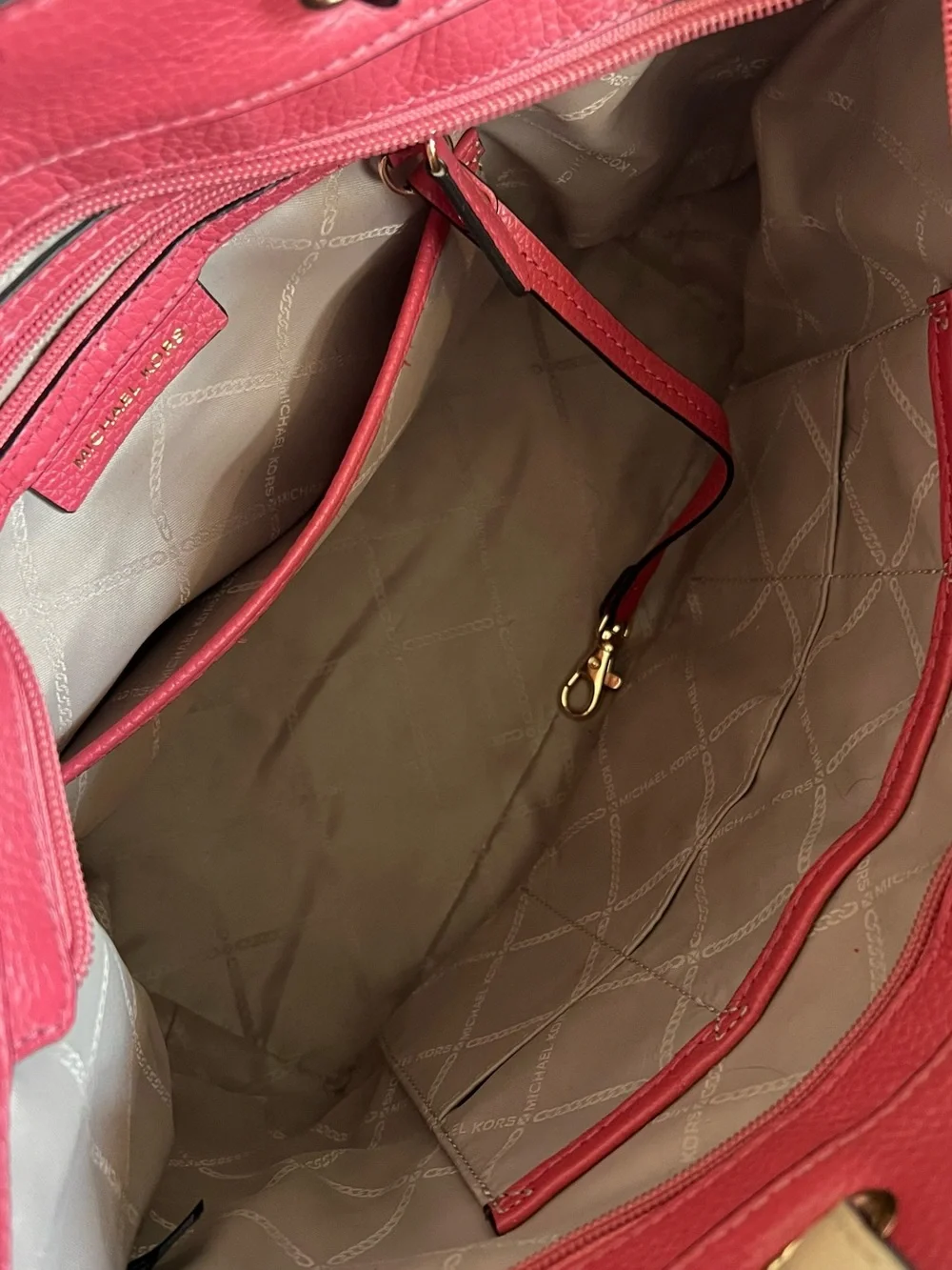 Michael Kors Bedford Pebble Leather Pocket Tote